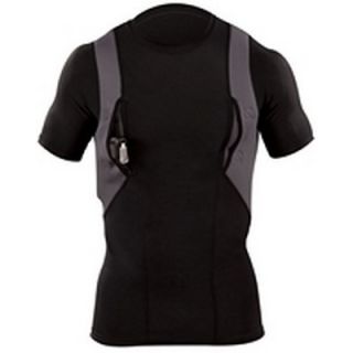 11 Tactical Holster Shirt Flack Lock Seams White Black 2XL XL L M S