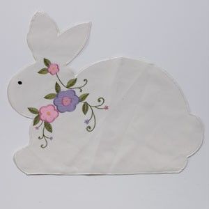 Easter Spring Placemats Bunny Tulips Flowers UPICK New
