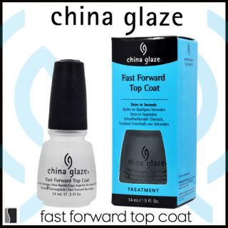  Glaze FAST FORWARD TOP COAT Nail Polish 70578 Treatment Fast Dry .5 oz