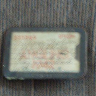 Antique Collectible California Fishing License
