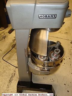 name hobart commercial food mixer w bowl attachments item 9872
