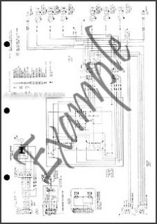 1987 Ford Ranger and Bronco II Foldout Wiring Diagram Electrical