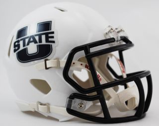Utah State Aggies NCAA Revolution Speed Mini Football Helmet