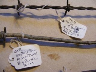 10 Barbed Barb Wire Fence Pieces Merrill Buffalo Glidden Oliver Arrow