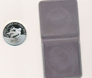 Gemini Space Flights Sterling Silver Coin Medal Franklin Mint STERLING