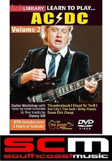 RRP 60 LICK LIBRARY LEARN TO PLAY ACDC GUITAR VOL 2 DVD THUNDERSTRUCK