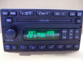 FORD EXCURSION CD 6 DISC PLAYER RADIO STEREO 4C7T18C815CA 2001 2002