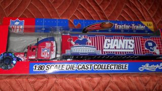  York Giants Diecast Tractor Trailer 1 80 by Fleer Collectibles