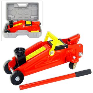 Two Ton Hydraulic Floor Jack with Wheels Blow Mold Case For Car or