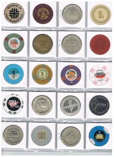Casino Chips Tokens Collection All Around Las Vegas Nevada A Z Grand