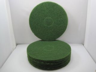 6861 Box of 5 15 Green Floor Polisher Pad Pads Scrubber Strip Free