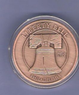 Independence Hall Liberty Bell Cooper Commemortive Coin