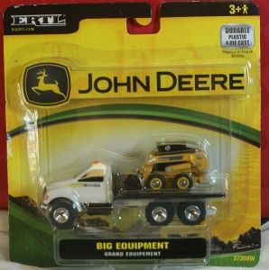 Ertl John Deere Big Equipment Bob Cat on Truck Set