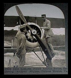 1917 Fort Monroe VA WWI Biplane Nieuport Airplane Aviation Pre US Army