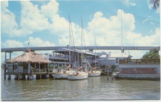 Ft. Myers Beach FL Snug Harbor Restaurant Postcard   Florida