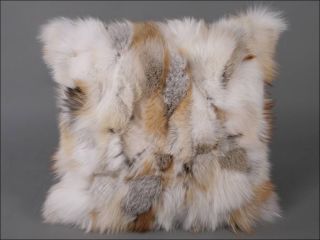  Island fox fur pillow   real fur fox pillow   genuine fur pillow fox