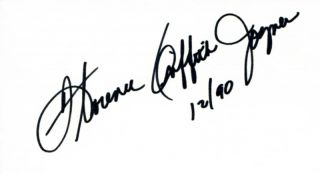 Florence Griffith Joyner Olympic Legend Autograph