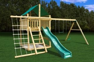 Eclipse Fort w Swings and Plans Swing Set Kid 0159