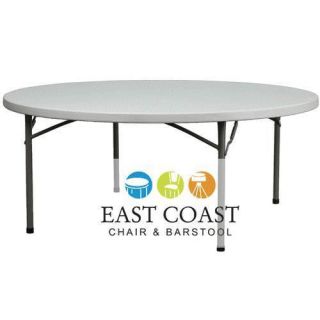 New 60 Round Commercial Lightweight Plastic Folding Table