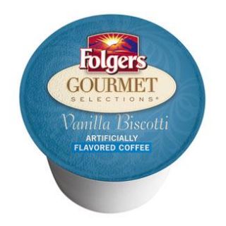 36 Folgers Gourmet Selections Coffee Vanilla Biscotti for Keurig K Cup