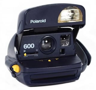 Polaroid BLUE OneStep Express 600 Instant Film Camera   Vintage