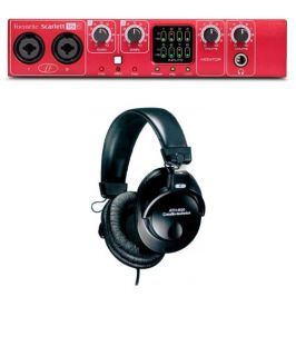 Focusrite Scarlett 18I6 Recording Audio Interface w Audio Technica ATH