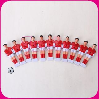 22pcs Red and Yellow Foosball Man Table Football Guys Soccer Player