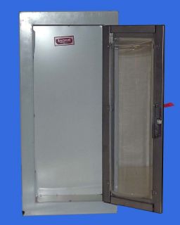 New Larsens 2409 1F Fire Extinguisher Cabinet Clear No Letter SS Flat