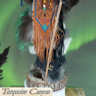  Black Coyote Totem by Kevin and Tanner Gadomski SKU 223901