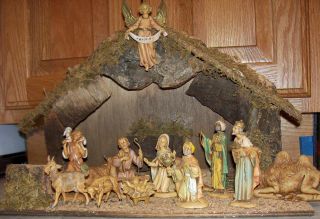 Fontanini 4 Nativity 13 Figurine Set Stable Holy Family Kings