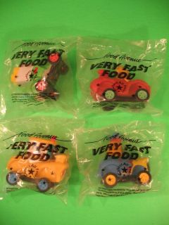 Food Ave 1993 Very Fast Food Set of 4 MIP