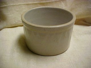 Vintage Stoneware Crock Icicle Design Dog Water or Food Dish Byrd