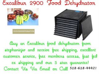 Excalibur 2900 9 Tray Food Dehydrator 3 Drying Sheets