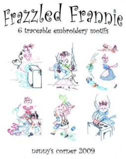 Frazzled Frannie Vtg Embroidery Transfer Pattern