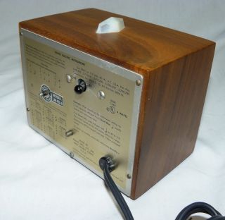 Electric Metronome Vintage Franz Solid Walnut Case Model LM FB 5 Light