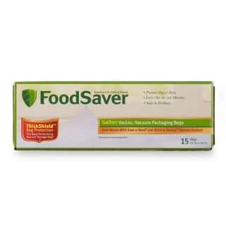 FoodSaver T010 00127 001 15 Pack Gallon Vacloc Vacuum Packaging Bags