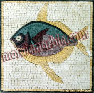 Fish 15 6Bathroom Bathtub Inlay Art Tile Decor