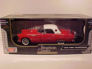 1956 Ford Thunderbird Coupe Diecast Toy Model Car 1 18 Motormax Box
