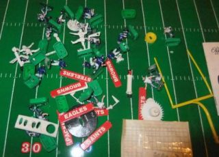 Vintage Tudor NFL Electric Football Game Featuring Cowboys and Rams