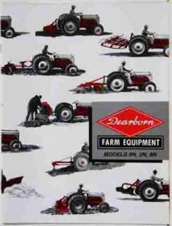 beautiful full photo two color ford 9n 2n 8n farm tractor dearborn
