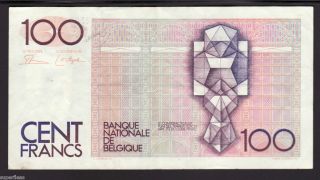 Nationale Bank Van Belgie 100 Honderd Frank Cent Francs Design