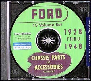 Ford Green Bible Chassis Parts Book and Body Books CD 1941 1942 1946