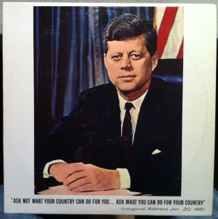 JFK John Fitzgerald Kennedy A Memorial Tribute LP Mint Palace 770