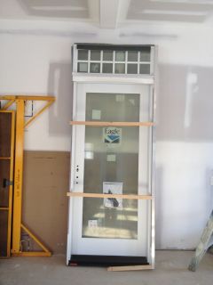 Exterior French Door with Transom High Quality