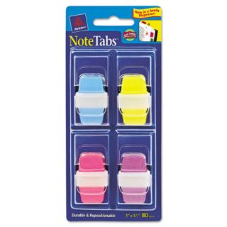 80 Avery NoteTabs Notes Tabs and Flags in One Assorted Neon Colors One