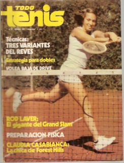 Tennis Guillermo Vilas Forest Hills RARE Mag ARG 1977