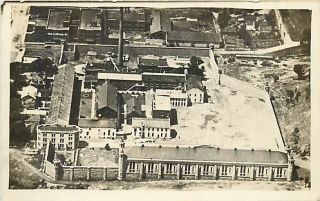 IA Fort Madison Iowa RPPC Prison Aerial Panorama Scene