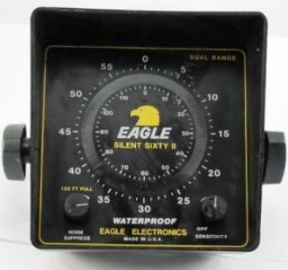  used Eagle Silent Sixty II WP Depth Finder Flasher No Cables UNTESTED