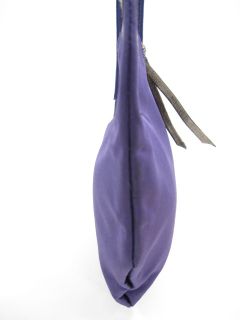 you are bidding on a hand maid by michelle frantz purple satin handbag