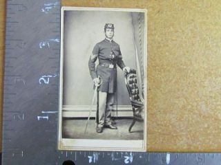 armed Fort Edward New York Civil War sergeant cdv photograph